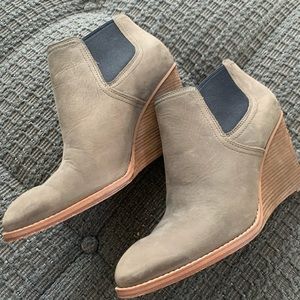 Cole Haan wedge booties, size 9.5